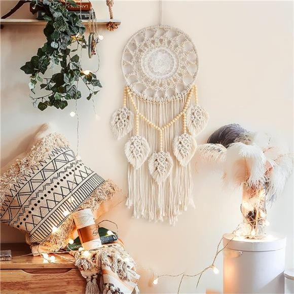 Macrame Dream Catchers for Bedroom Adult Dream Catcher Wall Decor Large Boho - Picture 2 of 6